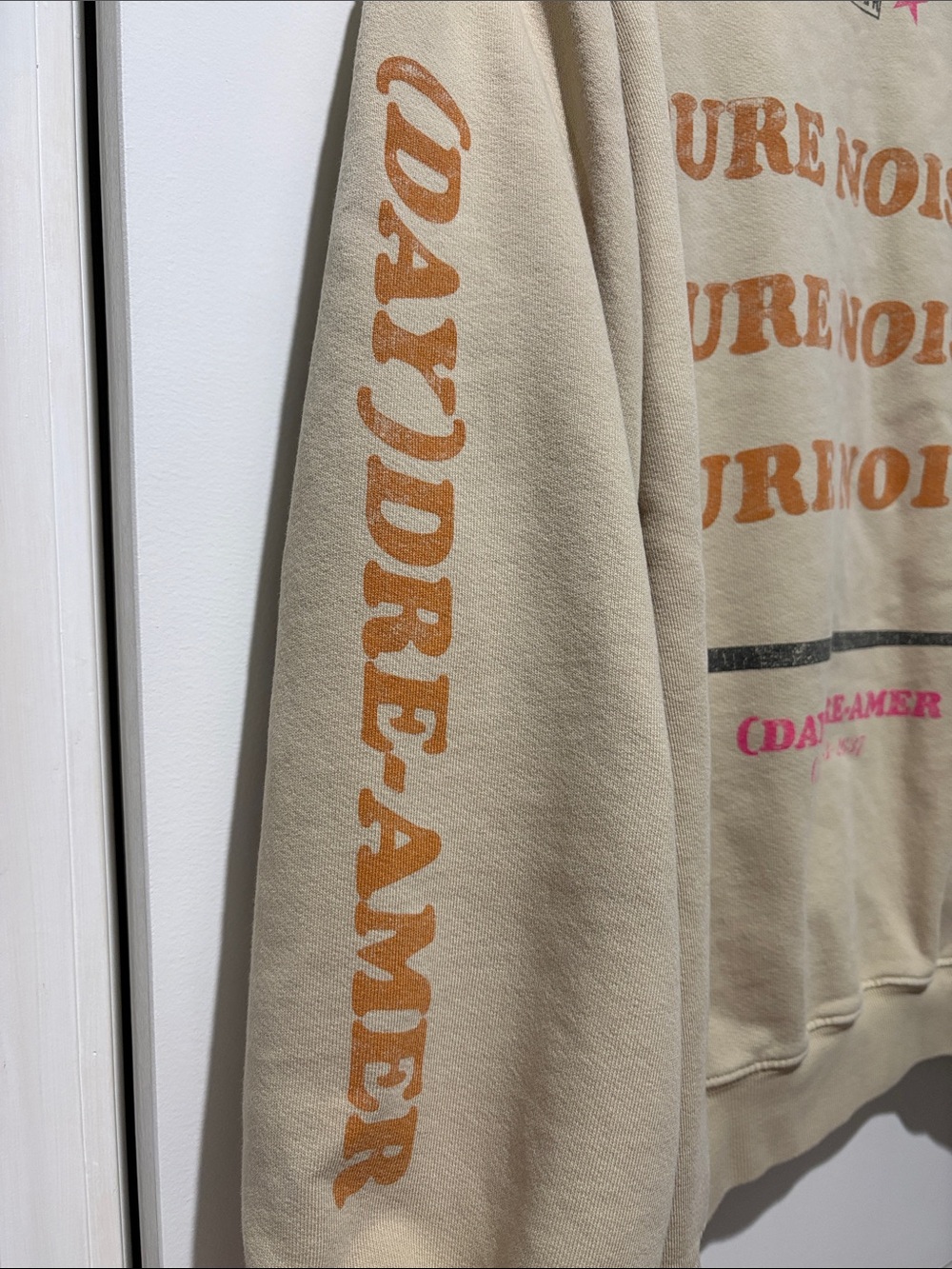 Daydreamer Pure Noise Oversized Graphic Crewneck Sweatshirt Large - Picture 9 of 10